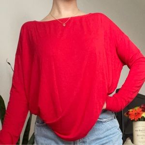 Oversized Cozy Red Shirt